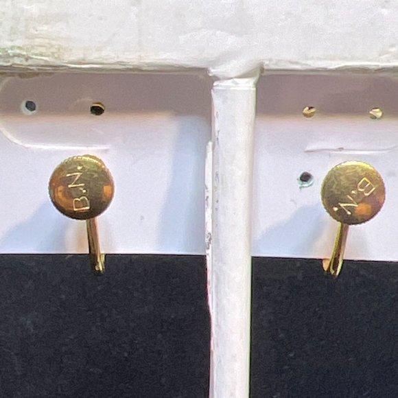 Bugby And Niles Gold Tone S Link Necklace With Floral Pendant & Earring Set 3883 - Picture 8 of 9